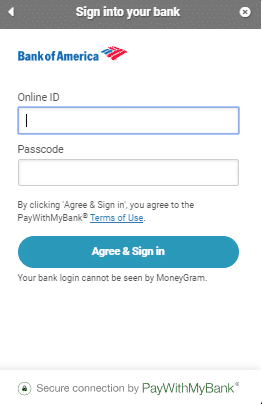 MoneyGram - logheaza-te in contul bancar